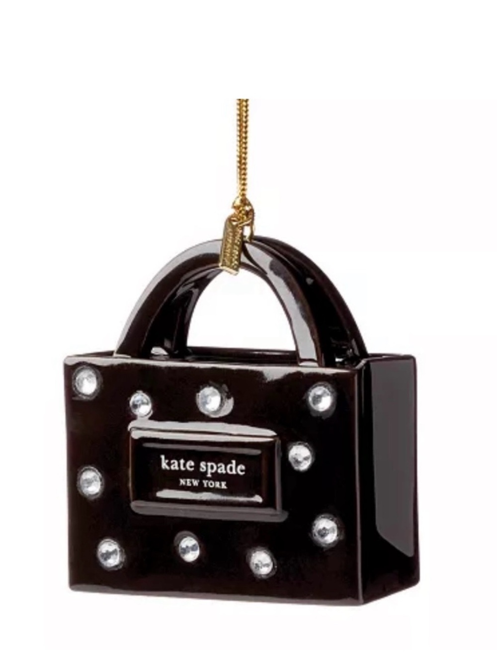 Kate Spade Be Jolly Signature Shopping Bag Ornament